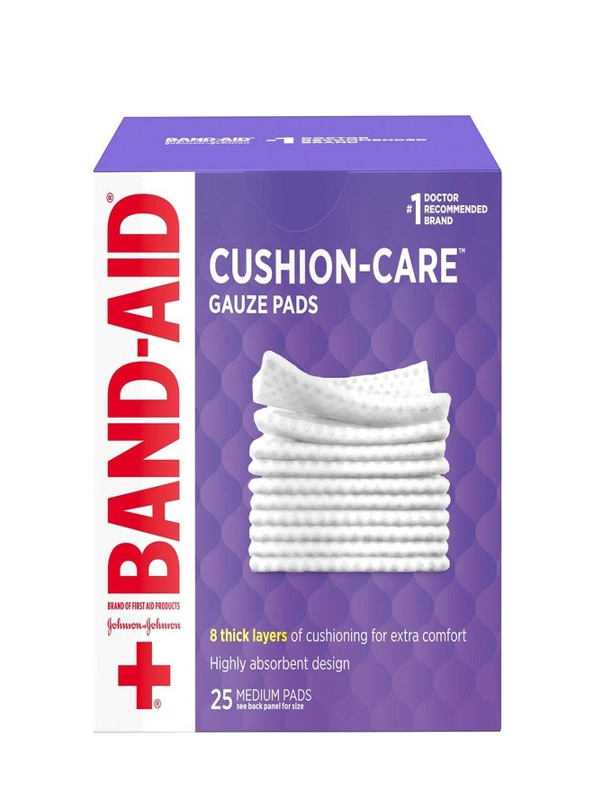 Johnson & Johnson BAND-AID® Brand CUSHION-CARE™ Gauze Pads 3in x 3in, 25 count - Image 1